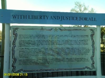 9/11 Memorial - With Liberty and Justice image. Click for full size.