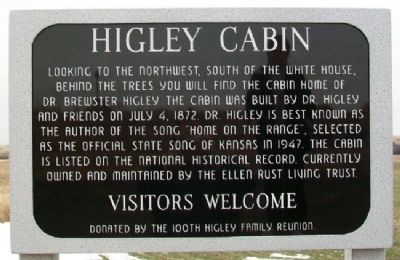 Higley Cabin Marker. Click for full size. Higley Cabin Marker image. Click for full size.