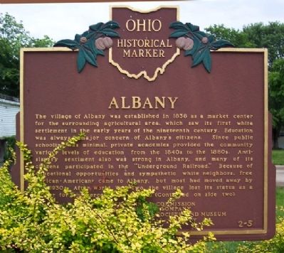 Albany Marker (Side A) image. Click for full size.