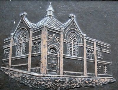 First Chinese Baptist Church Marker - inset detail. Click for full size. First Chinese Baptist Church Marker - inset detail image. Click for full size.