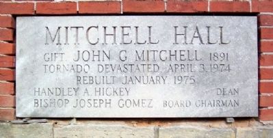 Payne Theological Seminary Mitchell Hall Cornerstone image. Click for full size.