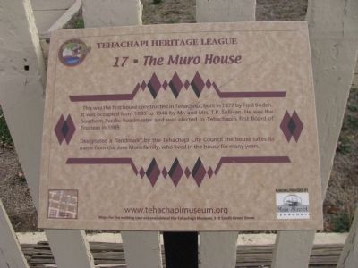 The Muro House Marker image. Click for full size.