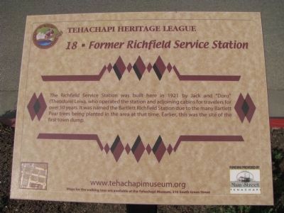 Former Richfield Service Station Marker. Click for full size. Former Richfield Service Station Marker image. Click for full size.