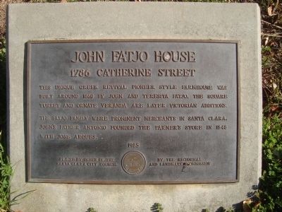 John Fatjo House Marker image. Click for full size.