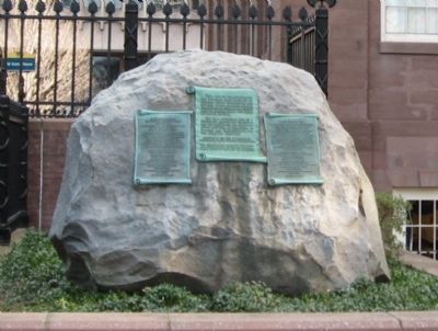 The First Meeting of Washington and Rochambeau Marker image. Click for full size.