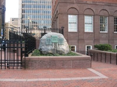 The First Meeting of Washington and Rochambeau Marker image. Click for full size.