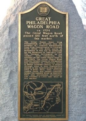 Great Philadelphia Wagon Road Marker image. Click for full size.