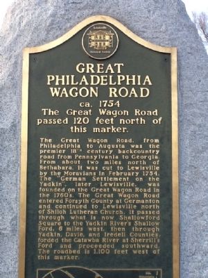 Great Philadelphia Wagon Road Marker image. Click for full size.