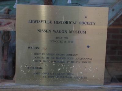 Nissen Wagon Museum sign image. Click for full size.