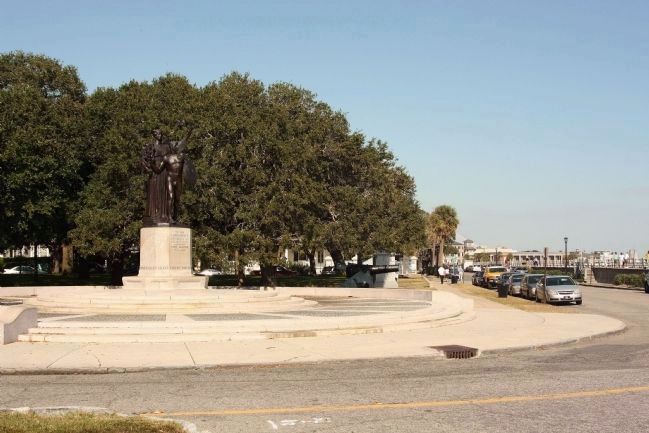 Confederate Defenders of Charleston Marker, Murray Boulevard at East Battery image. Click for full size.