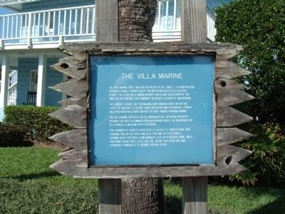 The Villa Marine Marker image. Click for full size.