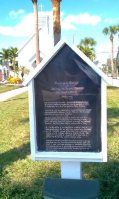 Community Chapel of Melbourne Beach Florida Marker image. Click for full size.