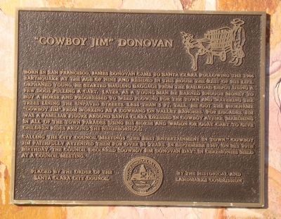 “Cowboy Jim” Donovan Marker image. Click for full size.