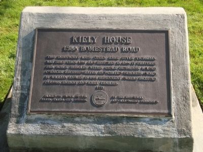 Kiely House Marker image. Click for full size.