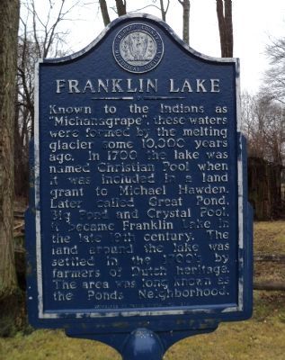 Franklin Lake Marker image. Click for full size.