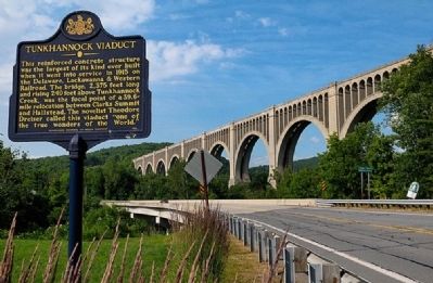 Tunkhannock Viaduct Marker image. Click for full size.