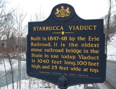 Starrucca Viaduct Marker image. Click for full size.