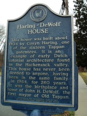 Haring - DeWolf House Marker image. Click for full size.