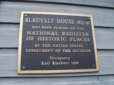 Blauvelt House Marker image. Click for full size.