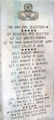 555th Parachute Infantry Company Members image. Click for full size.