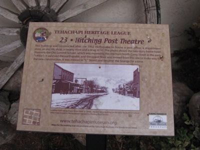 Hitching Post Theatre Marker image. Click for full size.