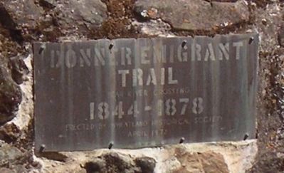 Donner Emigrant Trail Marker image. Click for full size.