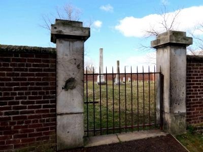 Willis Hill Cemetery Marble Gateposts image. Click for full size.