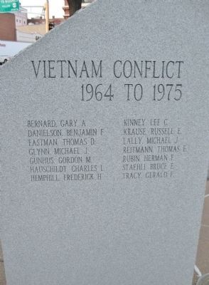 Vietnam Conflict · 1964 to 1975 image. Click for full size.