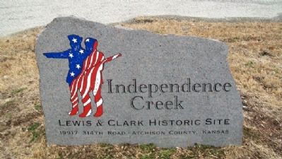 Independence Creek Sign image. Click for full size.
