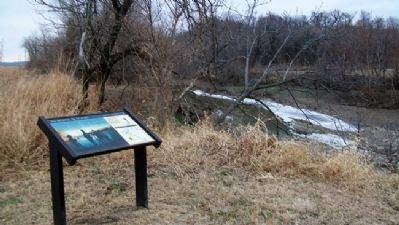 "this day being...the 4th of July" Marker and Independence Creek image. Click for full size.