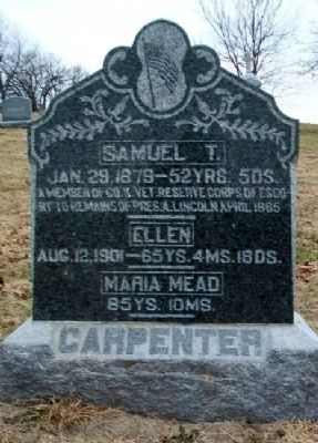 Samuel T. Carpenter Grave Marker image. Click for full size.