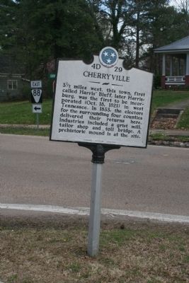 Cherryville Marker - old marker location. Click for full size. Cherryville Marker - old marker location image. Click for full size.