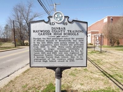 Dunbar Marker. Click for full size. Dunbar Marker image. Click for full size.