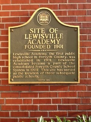 Site of Lewisville Academy Marker image. Click for full size.