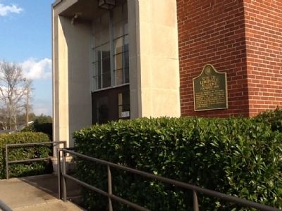 Site of Lewisville Academy Marker. Click for full size. Site of Lewisville Academy Marker image. Click for full size.