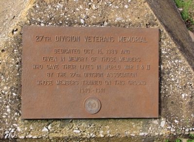 27th. Division Veterans Memorial Marker image. Click for full size.