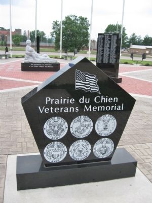 Prairie du Chien Veterans Memorial image. Click for full size.