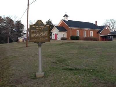 Shiloh Lutheran Church Marker. Click for full size. Shiloh Lutheran Church Marker image. Click for full size.