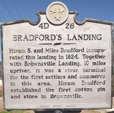 Bradford's Landing Marker. Click for full size. Bradford's Landing Marker image. Click for full size.