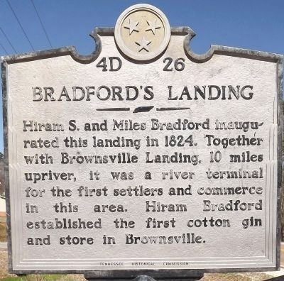 Bradford's Landing Marker image. Click for full size.