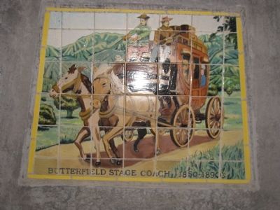 Tiles of the Butterfield Stage Coach 1850-1890's image. Click for full size.