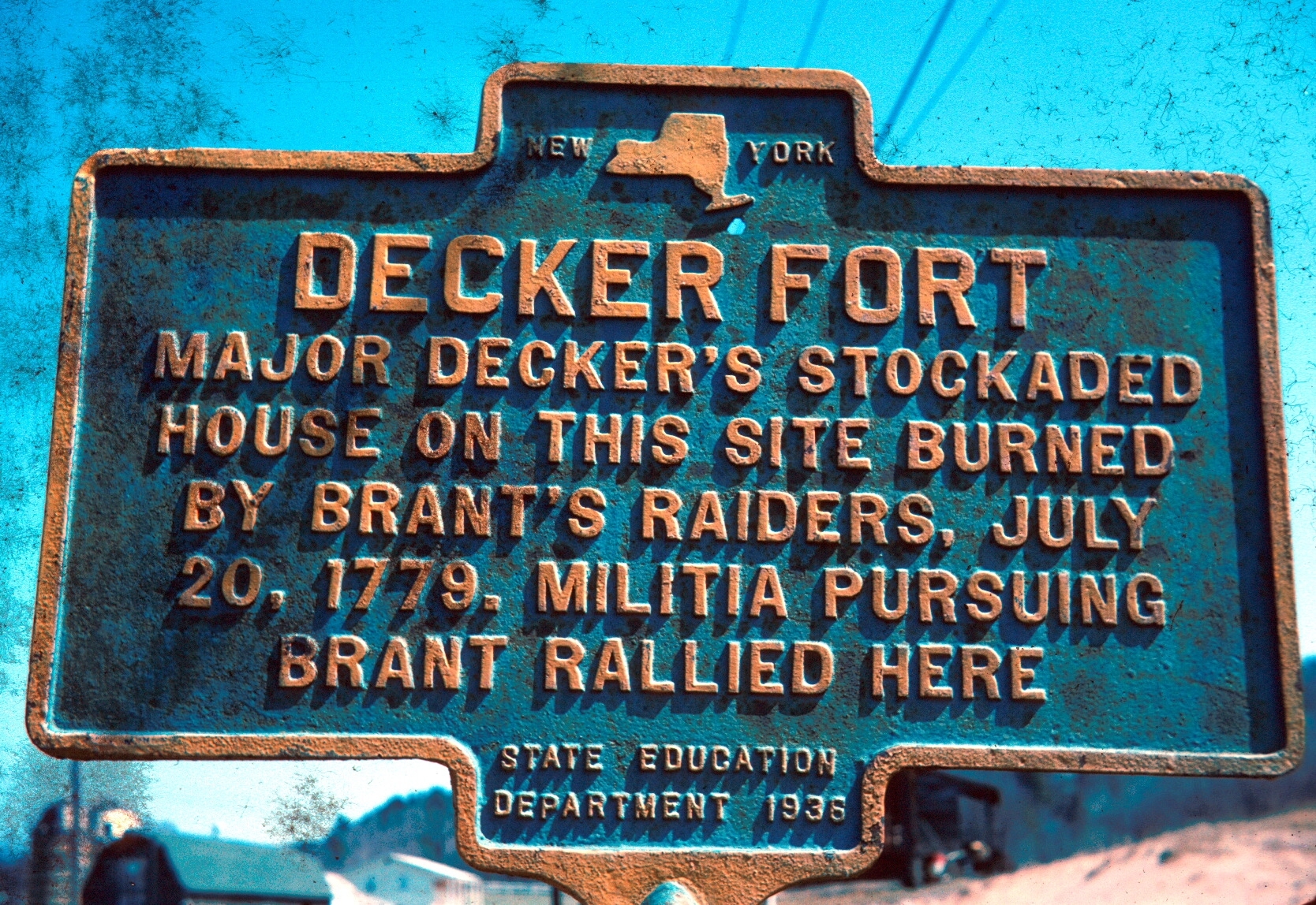 Decker Fort Marker
