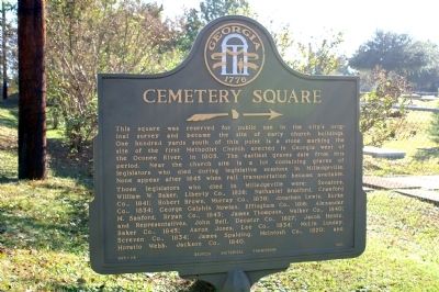 Cemetery Square Marker image. Click for full size.