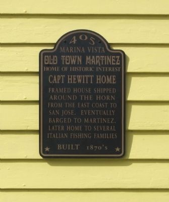 Capt Hewitt Home Marker image. Click for full size.