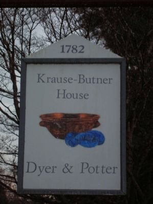 Krause-Butner Pottery Shop sign image. Click for full size.