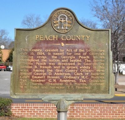 Peach County Marker image. Click for full size.
