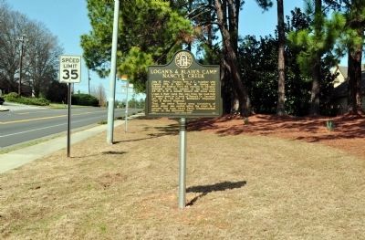 Logan's & Blair's Camp Nancy's Creek Marker. Click for full size. Logan's & Blair's Camp Nancy's Creek Marker image. Click for full size.