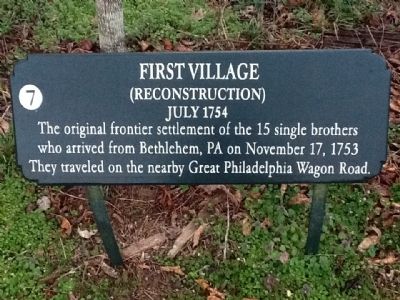 First Village Marker image. Click for full size.