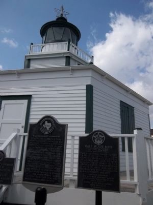Halfmoon Reef Lighthouse Historical Marker image. Click for full size.