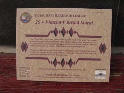 T-Hacha-P Brand Mural Marker. Click for full size. T-Hacha-P Brand Mural Marker image. Click for full size.